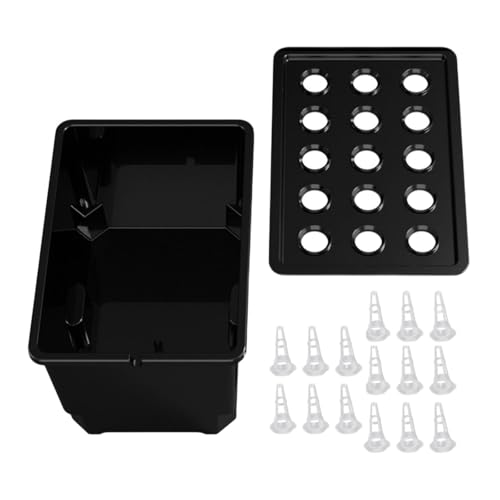 MotiveTech Anzuchtsystem Kit, Gartenpflanzbehälter Box, 15 Löcher, Indoor Anbau Kit für Hotelbüro, Schwarz MotiveTech Anzuchtsystem Kit, Gartenpflanzbehälter Box, 15 Löcher, Indoor Anbau Kit für Hotelbüro, Schwarz von MotiveTech