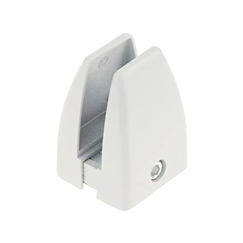 MotiveTech Büro Schreibtisch Halterung Regal Clip Und Klemme Halter Glas Fest Pin Weiß, Weiß ## 1 von MotiveTech