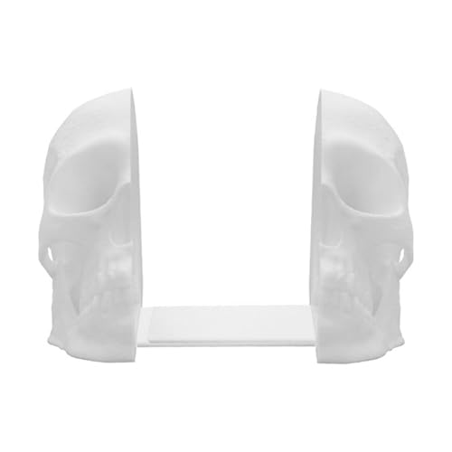 MotiveTech Dekorative Buchstützen mit Totenkopf Motiv, Halloween Dekoration für Wohnzimmer, Arbeitszimmer, Spielzimmer von MotiveTech