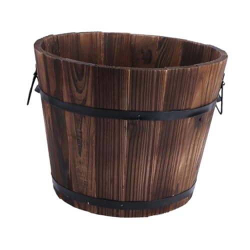 MotiveTech Dekorativer Blumentopf Aus Holz mit Griff für Schlafzimmer, Büro, Garten MotiveTech Dekorativer Blumentopf Aus Holz mit Griff für Schlafzimmer, Büro, Garten von MotiveTech