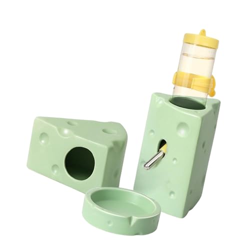 MotiveTech Hamster Lebensraumkäfig Zubehör mit Wasserflaschen Ornament. Robustes Hamster Kühlhaus Aus für Kleine Haustiere Und Mäuse, Green L MotiveTech Hamster Lebensraumkäfig Zubehör mit Wasserflaschen Ornament. Robustes Hamster Kühlhaus Aus für Kleine Haustiere Und Mäuse, Green L von MotiveTech