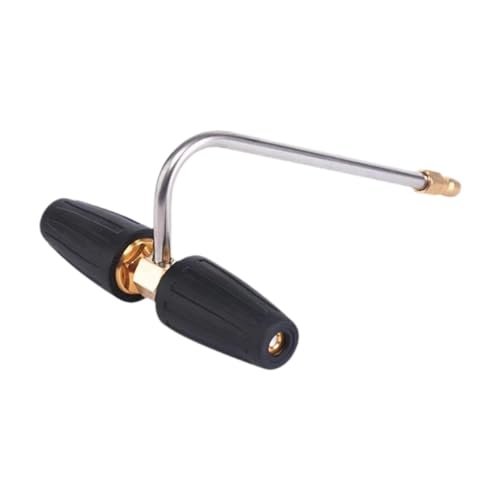 MotiveTech Hochdruck-Sprühdüse 360° Professioneller Schnellanschluss 1/4 Zoll Adapter 4000PSI Edelstahl-Dachrinnenreiniger-Aufsatz von MotiveTech