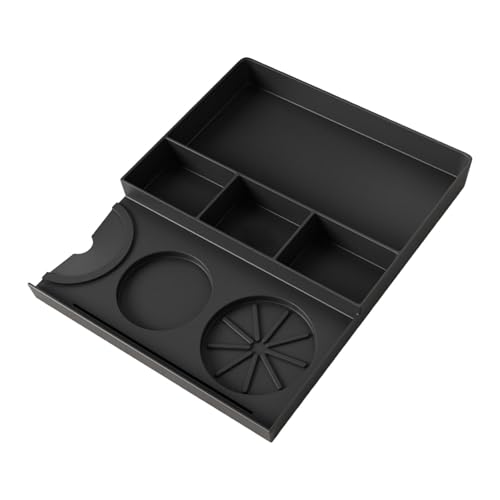 MotiveTech Kaffeetampermatte Aus Lebensmittelechtem rutschfest Hitzebeständig mit Kaffeemehlbehälter für, Schwarz MotiveTech Kaffeetampermatte Aus Lebensmittelechtem rutschfest Hitzebeständig mit Kaffeemehlbehälter für, Schwarz von MotiveTech