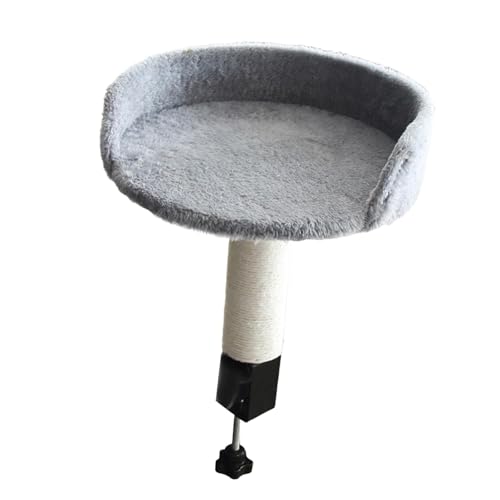 MotiveTech Katzenbett für Den Schreibtisch, Hängematte für Hauskatzen mit Einfacher Montage, Grau von MotiveTech