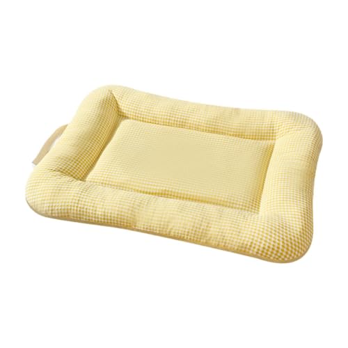 MotiveTech Katzenhundebett Atmungsaktives Haustierbett Kuscheliges Tierkissen Warme Schlafmatte Bequemes Nest für Kleine Und Mittlere Haustiere für Wohnung Couc, Gelb, XL MotiveTech Katzenhundebett Atmungsaktives Haustierbett Kuscheliges Tierkissen Warme Schlafmatte Bequemes Nest für Kleine Und Mittlere Haustiere für Wohnung Couc, Gelb, XL von MotiveTech
