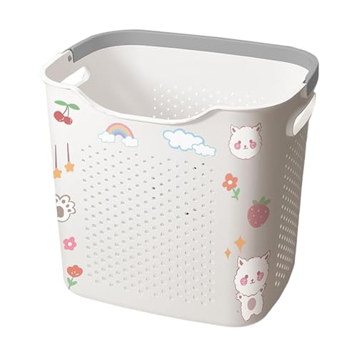 MotiveTech Kleideraufbewahrungsbehälter mit Griffen für Wohnzimmer Und Schlafzimmer, L and White von MotiveTech