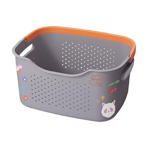 MotiveTech Kleideraufbewahrungsbehälter mit Griffen für Wohnzimmer Und Schlafzimmer, M and Grey von MotiveTech