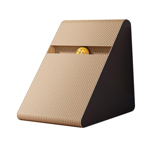 MotiveTech Kratzbrett Katze Kratzpad Kratzkarton Kratzspielzeug Aus Wellpappe mit Integriertem Ball für Haustiertraining Und Möbel Sowie Teppichschutz für Katze, S MotiveTech Kratzbrett Katze Kratzpad Kratzkarton Kratzspielzeug Aus Wellpappe mit Integriertem Ball für Haustiertraining Und Möbel Sowie Teppichschutz für Katze, S von MotiveTech