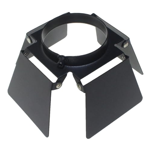 MotiveTech Lichter, Scheunentore, Blendschutz, 4 Blätter, Beleuchtungsanpassungszubehör für Zuhause, Autoshows, Theater, Gewerbe, Schwarz, Passend für Durchmesser 91 Mm MotiveTech Lichter, Scheunentore, Blendschutz, 4 Blätter, Beleuchtungsanpassungszubehör für Zuhause, Autoshows, Theater, Gewerbe, Schwarz, Passend für Durchmesser 91 Mm von MotiveTech