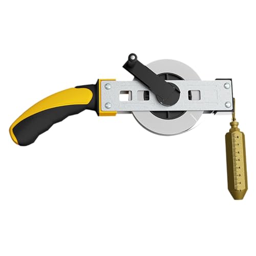 MotiveTech Öltank Maßband, Lot, Bequemer Griff mit Messing Lot, Messlineal für Schiffe, Tanker, Erdöl, 15m von MotiveTech