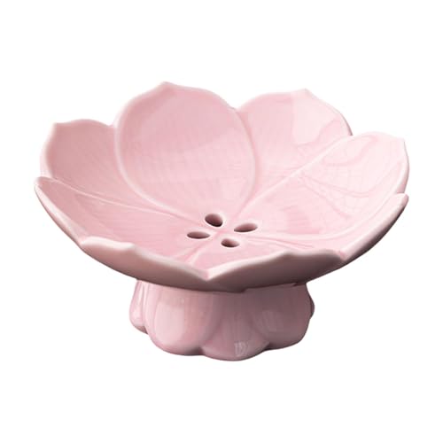 MotiveTech Obstschale Servierplatte Snackteller Dessertschale mit Modernem Stil für Wohnzimmer Festtafel Esstisch, Rosa von MotiveTech