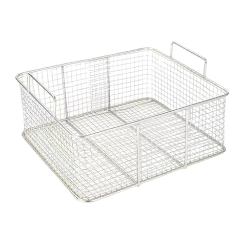 MotiveTech Quadratischer Frittierkorb Aus Edelstahl mit Doppelgriff Und Netz Zum Frittieren von Snacks Und Lebensmitteln, 38x25x10cm MotiveTech Quadratischer Frittierkorb Aus Edelstahl mit Doppelgriff Und Netz Zum Frittieren von Snacks Und Lebensmitteln, 38x25x10cm von MotiveTech