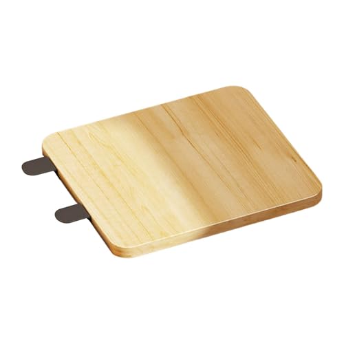 MotiveTech Schreibtischverlängerung Ergonomische Tastaturablage Handgelenkauflage Ellenbogenstütze Klappbare Armlehne Aus Holz Und Stahl für Büro Und Zuhause, Holzfarbe von MotiveTech