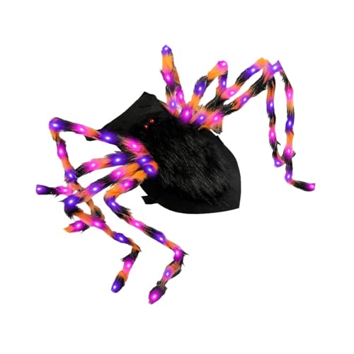 MotiveTech Spinnenkostüm für Hunde, Halloween Kostüm mit Beleuchtung, Party Zubehör für Hunde Und Katzen mit Einzigartigen Haarigen Beinen, Geeignet für, S MotiveTech Spinnenkostüm für Hunde, Halloween Kostüm mit Beleuchtung, Party Zubehör für Hunde Und Katzen mit Einzigartigen Haarigen Beinen, Geeignet für, S von MotiveTech