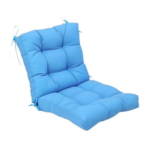 MotiveTech Stuhlkissen Praktisches Sitzkissen mit Falbarer Rückenlehne Und Einfacher Befestigung Durch Bänder für Garten Und Café Stühle Sowie Balkonmöbel, Blau MotiveTech Stuhlkissen Praktisches Sitzkissen mit Falbarer Rückenlehne Und Einfacher Befestigung Durch Bänder für Garten Und Café Stühle Sowie Balkonmöbel, Blau von MotiveTech