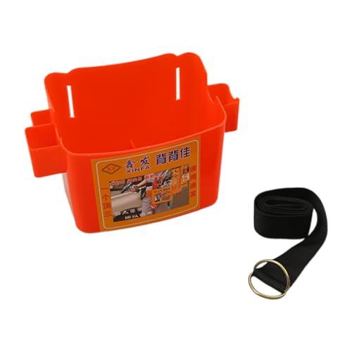 MotiveTech Taillen Werkzeugkasten Organizer, Eimer, Tragbar, Verdickt, mit Werkzeuggürtel für Renovierungs Und Bauarbeiten, Rot von MotiveTech