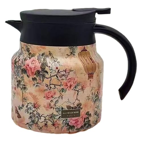 MotiveTech Teekanne, Kaffeekaraffe mit Teesieb, Isolierkessel, Getränkebehälter für Gereiften Weißen Tee, Khaki von MotiveTech