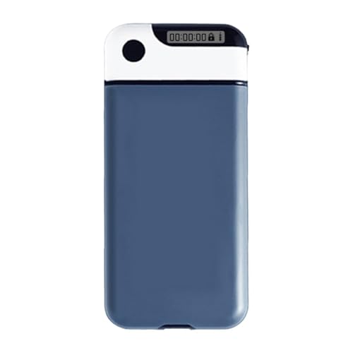 MotiveTech Timer Safe, Abschließbare Aufbewahrungsbox, Backfokus, Benutzerfreundliche Telefonsicherheit mit, Blau von MotiveTech