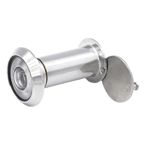 MotiveTech Türspion Türgucker Weitwinkelspion Aus Massiver Zinklegierung Gefertigt mit Diebstahlsicherer Funktion Und Klarer Sicht für Büros Und Gewerb, 35 bis 60 mm Silber von MotiveTech