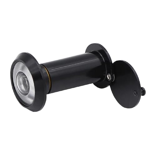 MotiveTech Türspion Türgucker Weitwinkelspion Aus Massiver Zinklegierung Gefertigt mit Diebstahlsicherer Funktion Und Klarer Sicht für Büros Und Gewerb, 35 bis 60 mm schwarz von MotiveTech