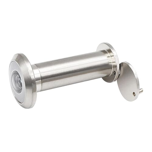 MotiveTech Türspion Türgucker Weitwinkelspion Aus Massiver Zinklegierung Gefertigt mit Diebstahlsicherer Funktion Und Klarer Sicht für Büros Und Gewerb, 45 bis 75 mm Silber von MotiveTech