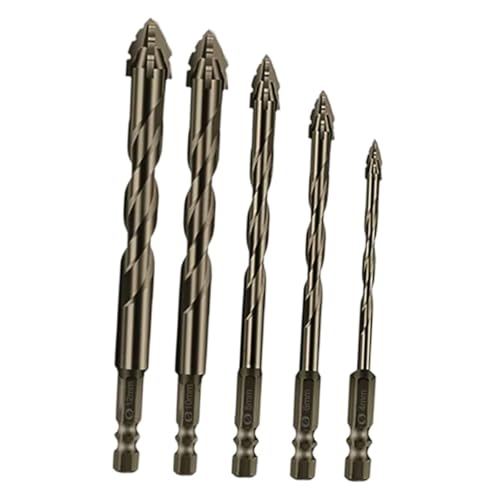 MotiveTech Vielseitiger, Vierschneidiger, Exzentrischer Bohrer mit Hartmetallspitze Und Sechskantschaft, 5 Stück MotiveTech Vielseitiger, Vierschneidiger, Exzentrischer Bohrer mit Hartmetallspitze Und Sechskantschaft, 5 Stück von MotiveTech