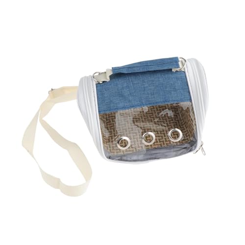 MotiveTech Vogeltransportbox mit Fenster, Geeignet für Kleintiere Wie Sittiche Und Kanarienvögel, Blau von MotiveTech