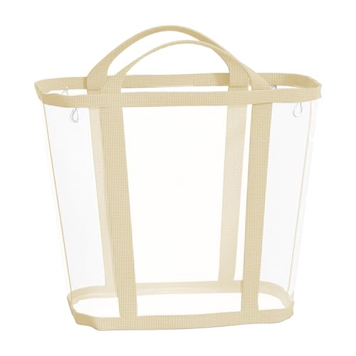 MotiveTech Wäschekorb Wäschebehälter Netzsack Spielzeug Organizer Als Platzsparende Und Tragbare Aufbewahrungslösung Aus Nylon für Badezimmer Und Kinderzimmer, Beige Groß MotiveTech Wäschekorb Wäschebehälter Netzsack Spielzeug Organizer Als Platzsparende Und Tragbare Aufbewahrungslösung Aus Nylon für Badezimmer Und Kinderzimmer, Beige Groß von MotiveTech