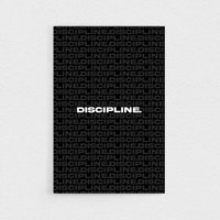 Discipline - Motivations- Und Inspirationsleinen Für Unternehmer, Dekordruck Büro, Wohnzimmer Oder Arbeitsplatz von Motivelt