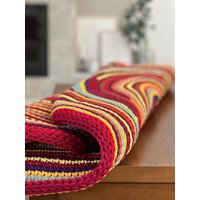 Bunter Häkelnder Runder Teppich, Baumwollschnur, Weicher Kamel-stich Bunter Häkelnder Runder Teppich, Baumwollschnur, Weicher Kamel-stich von Motkovo