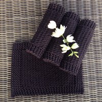 Handgestricktes Tischset Aus Gestrickter Baumwolle, Moderne Tischdekoration | 30 X 40 cm Handgestricktes Tischset Aus Gestrickter Baumwolle, Moderne Tischdekoration | 30 X 40 cm von Motkovo