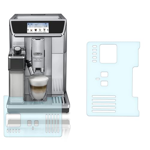 Abtropfblech Kratzschutz Folie geeignet für DeLonghi PrimaDonna ECAM 656.85 MS & 656 75.MS - 650.85-650.75 - 650.55 SET von Moto Screenies