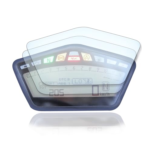 Displayschutzfolie Tacho Schutzfolie geeignet für Ducati Hyperstrada/Streetfigher/Hypermotard 9H Nano Glas Technologie von Moto Screenies