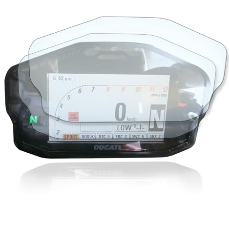 Displayschutzfolie Tacho Schutzfolie geeignet für Ducati Panigale 899/959 / 1199/1299 9H Nano Glas Technologie Displayschutzfolie Tacho Schutzfolie geeignet für Ducati Panigale 899/959 / 1199/1299 9H Nano Glas Technologie von Moto Screenies