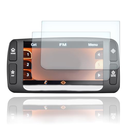 Displayschutzfolie Tacho Schutzfolie geeignet für Harley Boom Box Tachoschutzfolie Displayschutzfolie 9H Nano Glas Technologie von Moto Screenies