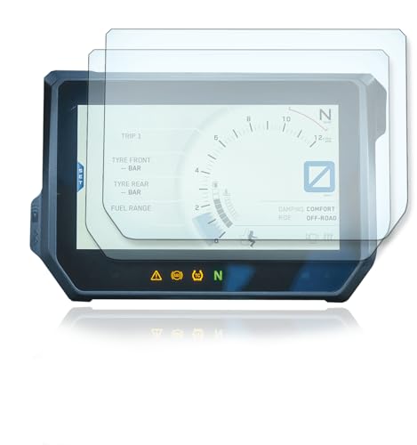 Displayschutzfolie Tacho Schutzfolie geeignet für KTM Adventure 1290 Connectivity 9H Nano Glas Technologie von Moto Screenies