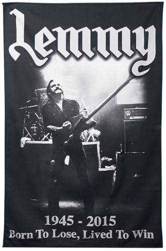 Motörhead Lemmy - Lived To Win Unisex Flagge multicolor 100% Polyester Band-Merch, Bands von Motörhead