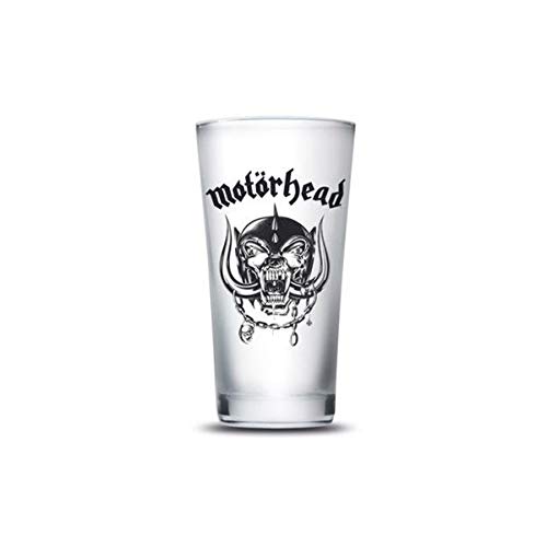 Motörhead Trinkglas, Glas, transparent, 1 Stück (1er Pack) von Motörhead