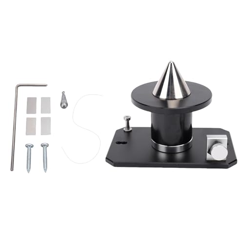MotorMinds Rasenmähblauer Balancer, Metall Eingebaut in Starkem Magnet Effizienter Ausrichtung Einstellbares Wandmontagebladeausgleichswerkzeug (Schwarz) von MotorMinds