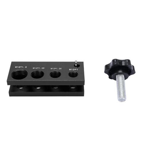 MotorMinds Zündkerze Klaffendes Werkzeug Aluminium Einfach zu Verwenden für die Meisten 10 Mm 12 Mm 14 Mm 16 Mm Zündkerzen Genau zu Verwenden (Schwarz) von MotorMinds