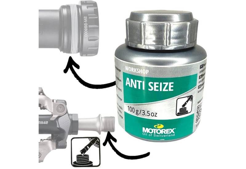 Motorex Fahrrad-Montageständer Motorex Anti Seize Montagepaste Fahrrad Werkstatt Dose mit Pinsel 100g Motorex Fahrrad-Montageständer Motorex Anti Seize Montagepaste Fahrrad Werkstatt Dose mit Pinsel 100g von Motorex