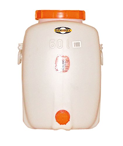 Motorgeräte Fischer Lebensmittelechtes Getränkefass Mostfass Gärfass (60 Liter oval, Weiß) von Motorgeräte Fischer