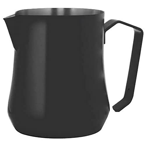 Metallurgica Motta Milchaufschäumer, Edelstahl, Tulpenform, 480 ml, Schwarz von Motta