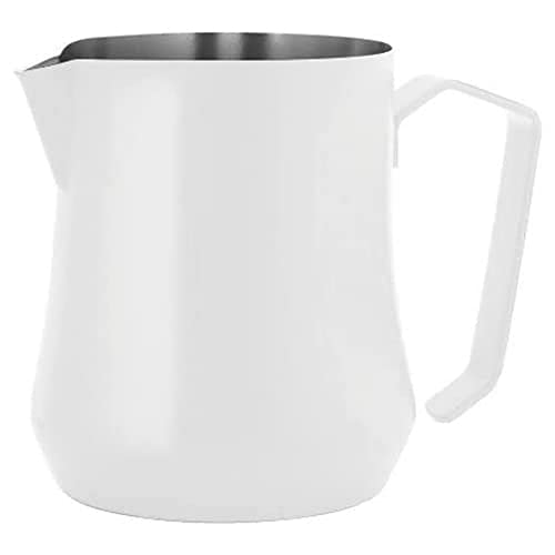 Metallurgica Motta Milchaufschäumer, Edelstahl, Tulpenform, 500 ml, Weiß von Motta