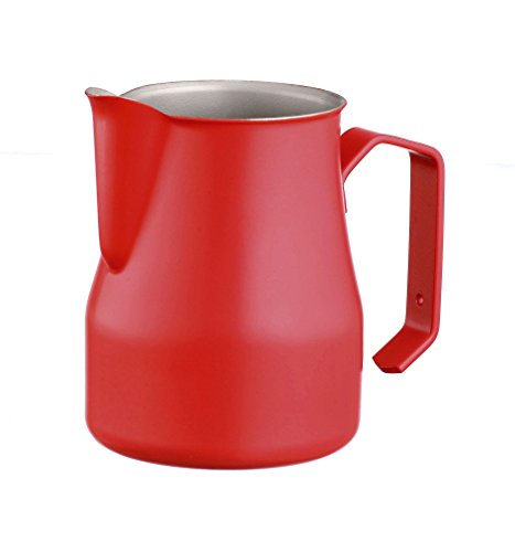 Motta 8007986027504 Europa Professional- Beschichtetes Milchkännchen 500 ml, Stahl, rot, 32,5 x 26,4 x 22,9 cm von Motta