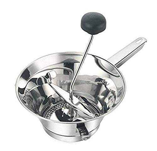 Motta Edelstahl-Lebensmittelmühle, 20 cm, silberfarben von Motta