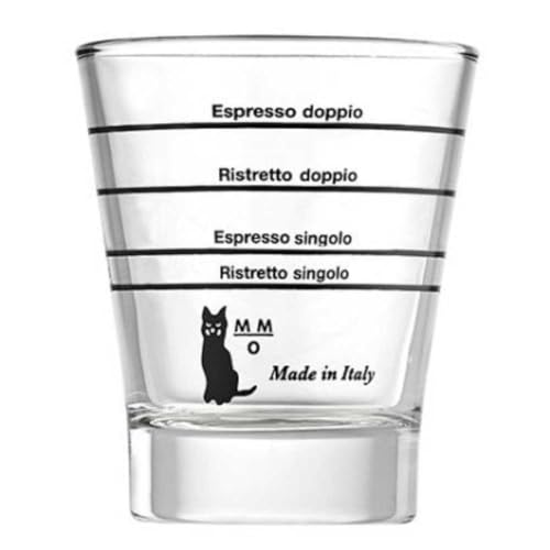 Motta Barista Glas Kaffeegläser, durchsichtig, 6 Stück (1er Pack) von Motta