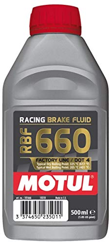 Motul 847205 RBF 660 Factory Line Dot-4 100 Percent Synthetic Racing Brake Fluid - 500 ml by Motul von Motul