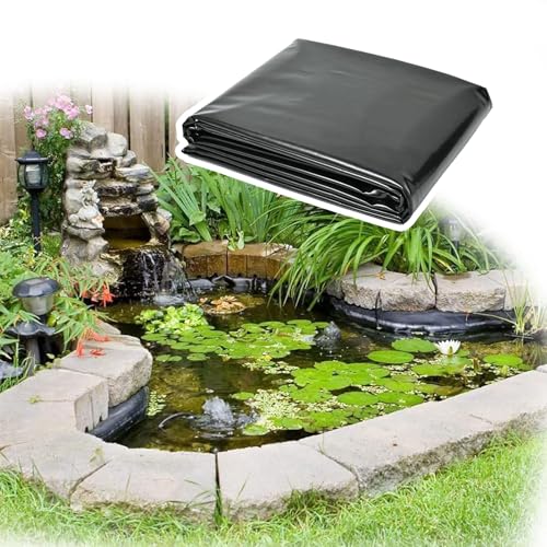 HDPE Teichfolie 9x17m,Schwarz HDPE Teichfolien Schwerlast,Dichtungsfolie Teichmembran Schwimmteich Folie Gartenteich Teichplane für Fischteiche,Brunnen,Wassergarten und Wasserfall(Größe:9x17m HDPE Teichfolie 9x17m,Schwarz HDPE Teichfolien Schwerlast,Dichtungsfolie Teichmembran Schwimmteich Folie Gartenteich Teichplane für Fischteiche,Brunnen,Wassergarten und Wasserfall(Größe:9x17m von Moubhjd