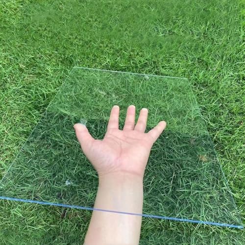 Moubhjd Polycarbonat Dachplatte,Transparente Acrylplatte,1mm Dick Transparent PC Platte,UV-beständig & Bruchsicher,Für Gewächshäuser,Frühbeet & Carport,Leicht zu Schneiden(Size:0.6×2m) von Moubhjd